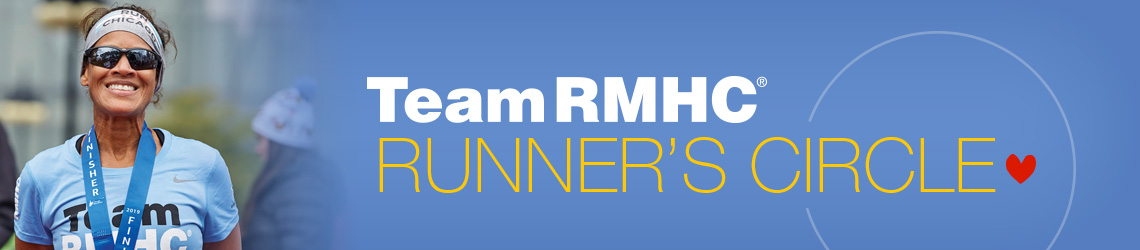 Woman Smiling + Graphic Treatment: Team RMHC Runner's Circle