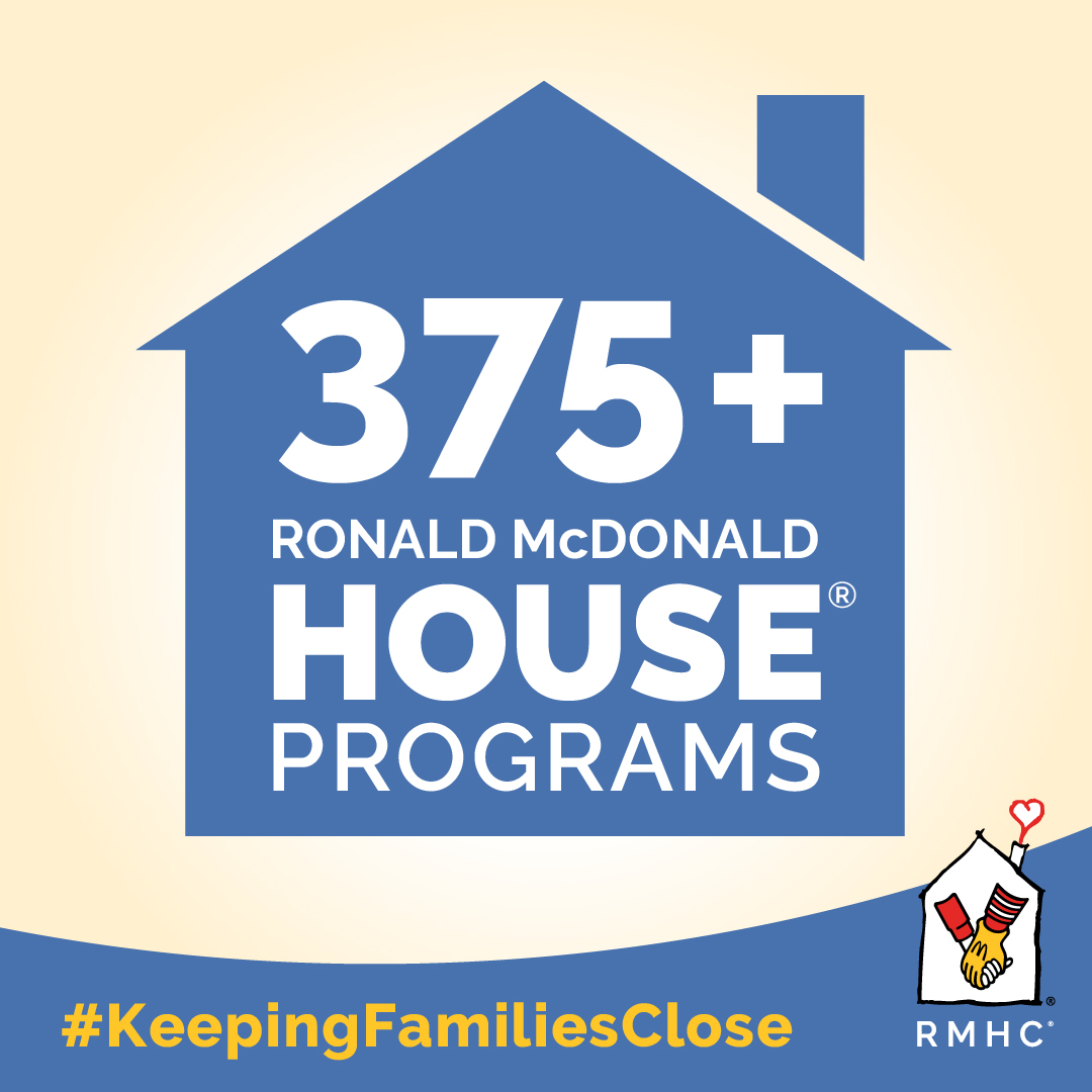 Factoid: more than 375 Ronald McDonald House programs