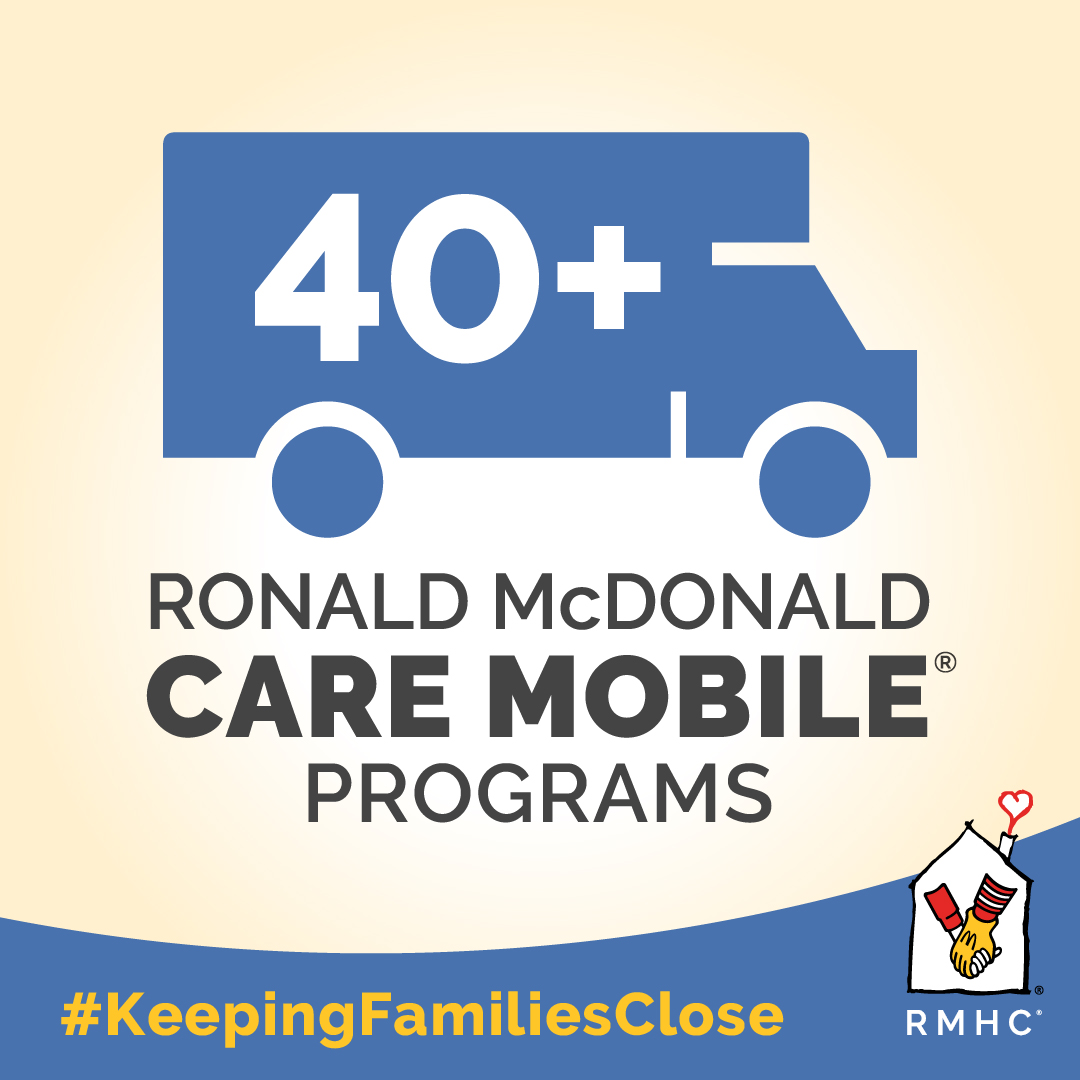 Factoid: 40+ Ronald McDonald Care Mobile programs